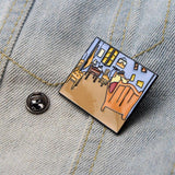 Galartsy Van Gogh room Enamel Pins, view 5