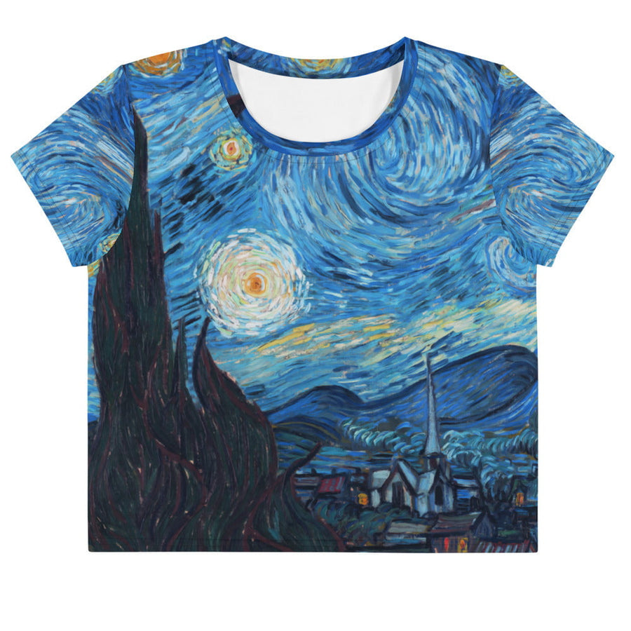 Galartsy Van gogh Starry night Crop top