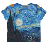 Galartsy Van gogh Starry night Crop top, view 2