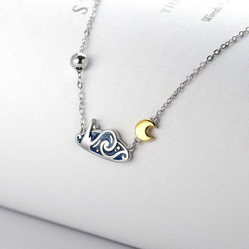 Galartsy Van Gogh Starry Night inspired Necklace