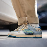 Galartsy Van Gogh Starry Night inspired sneakers, view 3