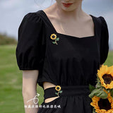 Galartsy Van Gogh Sunflower Brooch, view 4