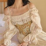 Galartsy Van Gogh sunflowers inspired corset, view 3