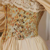 Galartsy Van Gogh sunflowers inspired corset, view 5