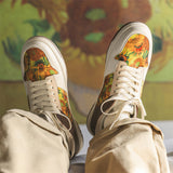 Galartsy Van Gogh Sunflowers inspired sneakers, view 3