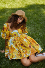 Galartsy Van Gogh Sunflowers Puffy mini dress, view 3