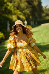 Galartsy Van Gogh Sunflowers Puffy mini dress, view 6