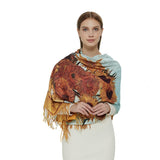 Galartsy Van gogh sunflowers scarf, view 3