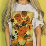 Galartsy Van Gogh Sunflowers T-Shirt, view 3