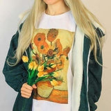 Galartsy Van Gogh Sunflowers T-Shirt, view 4