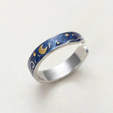 Galartsy Van Gogh The Starry Night Couple Rings, view 3