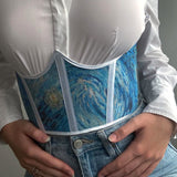 Galartsy Van Gogh underbust corset belt, view 3