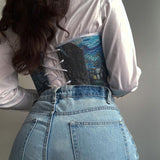 Galartsy Van Gogh underbust corset belt, view 4