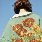Galartsy Van Gogh Vintage Cardigan Knit Sweater, view 6