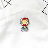Galartsy Vincent Van Gogh Enamel Pin portrait Badge, view 6