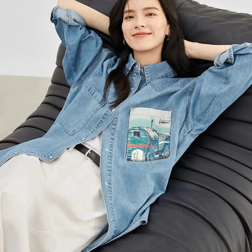 Galartsy Vincent Van Gogh Inspired Denim Jacket