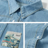 Galartsy Vincent Van Gogh Inspired Denim Jacket, view 5