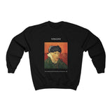 Galartsy Vincent van Gogh Self-Portrait with Bandaged Ear and Pipe Sweatshirt, view 2