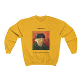 Galartsy Vincent van Gogh Self-Portrait with Bandaged Ear and Pipe Sweatshirt, view 4