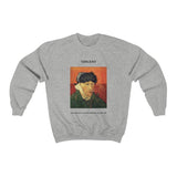 Galartsy Vincent van Gogh Self-Portrait with Bandaged Ear and Pipe Sweatshirt, view 5