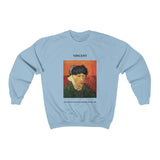 Galartsy Vincent van Gogh Self-Portrait with Bandaged Ear and Pipe Sweatshirt, view 6
