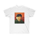 Galartsy Vincent van Gogh Self-Portrait with Bandaged Ear and Pipe T-shirt, view 2
