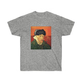 Galartsy Vincent van Gogh Self-Portrait with Bandaged Ear and Pipe T-shirt, view 3