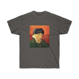 Galartsy Vincent van Gogh Self-Portrait with Bandaged Ear and Pipe T-shirt, view 4