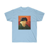 Galartsy Vincent van Gogh Self-Portrait with Bandaged Ear and Pipe T-shirt, view 6