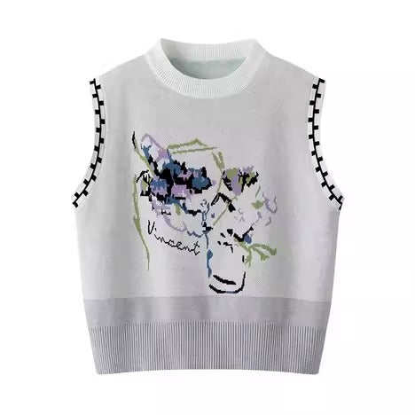 Galartsy Vincent Van Gogh Sleeveless knitted Vest
