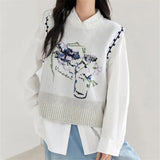 Galartsy Vincent Van Gogh Sleeveless knitted Vest, view 2