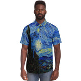Galartsy Vincent van Gogh The Starry Night BUTTONED SHIRT, view 4