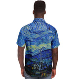 Galartsy Vincent van Gogh The Starry Night BUTTONED SHIRT, view 5