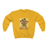 Galartsy Vincent van Gogh Vase with Fifteen Sunflowers Sweatshirt, view 6
