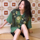 Galartsy Wild roses, Van Gogh Sleeve Shirt, view 2