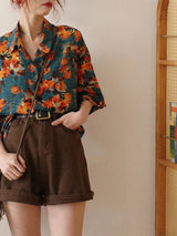 Galartsy Vintage Floral Vacation Shirt, view 2