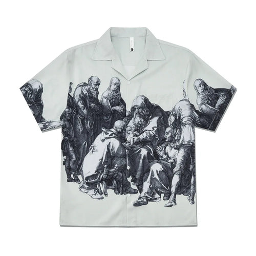 Galartsy Vintage Graphic Print Short-Sleeve Shirt