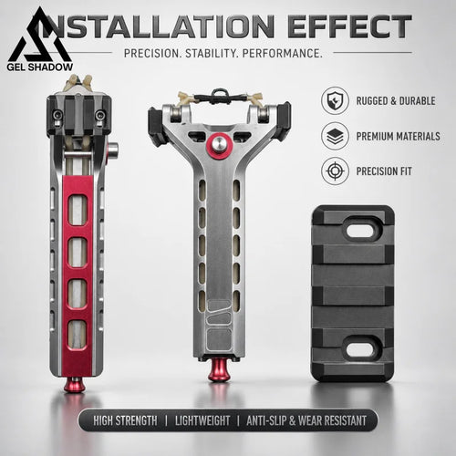 GELSHADOW 2pcs 20mm Customized Rail Tactical Aluminum Alloy for G5/G6/V5/V10 Slingshot