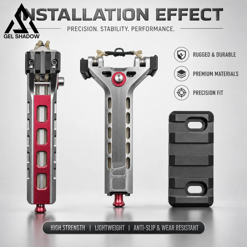 GELSHADOW 2pcs 20mm Customized Rail Tactical Aluminum Alloy for G5/G6/V5/V10 Slingshot