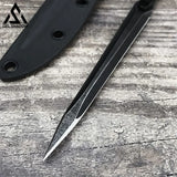 GELSHADOW 9.4in Tactical Fixed Blade Knife with Sheath, Tea Needle 440C Stainless Steel-GS89, view 2