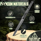 GELSHADOW 9.4in Tactical Fixed Blade Knife with Sheath, Tea Needle 440C Stainless Steel-GS89, view 4
