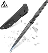 GELSHADOW 9.4in Tactical Fixed Blade Knife with Sheath, Tea Needle 440C Stainless Steel-GS89, view 6