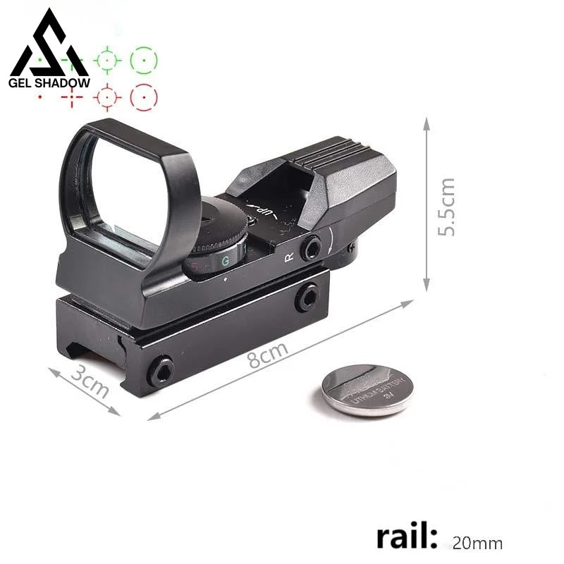 GELSHADOW Aluminum Red Green Dot Sight Scope