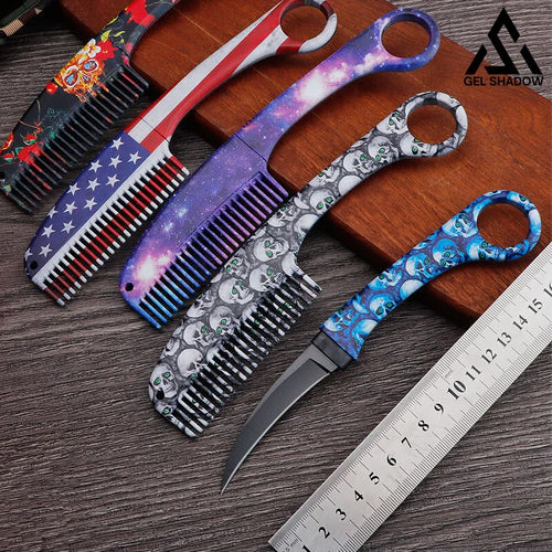 GELSHADOW Self Defense Brush Comb With Hidden Sharp Knife-GS84