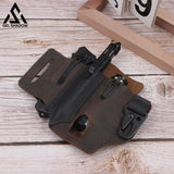 GELSHADOW GS253-EDC Pocket Tactical Leather Sheath for Knifes Pen Flashlight Keys, view 4