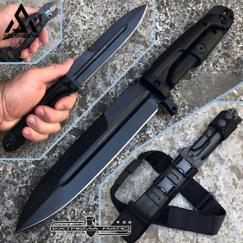 GELSHADOW GS229 ExtremaRatio - Silente Knife Black - NOCS State Police - knife with multi-purpose pliers