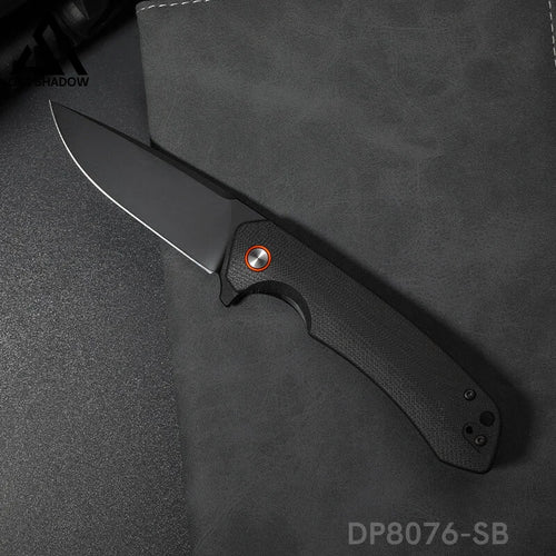 GELSHADOW Folding Pocket Knife with D2 Steel, G10 Handle & Ball Bearing Flipper-GS17
