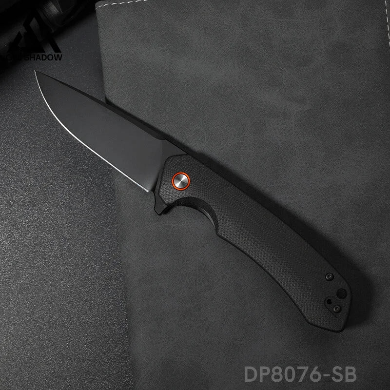 GELSHADOW Folding Pocket Knife with D2 Steel, G10 Handle & Ball Bearing Flipper-GS17