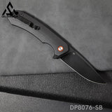 GELSHADOW Folding Pocket Knife with D2 Steel, G10 Handle & Ball Bearing Flipper-GS17, view 4