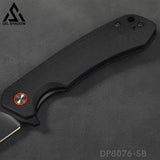 GELSHADOW Folding Pocket Knife with D2 Steel, G10 Handle & Ball Bearing Flipper-GS17, view 5